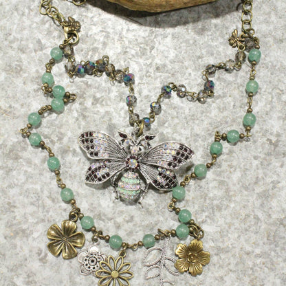 The Primitive Peddler, Inc. - Buzzing By Bee Layered Necklace