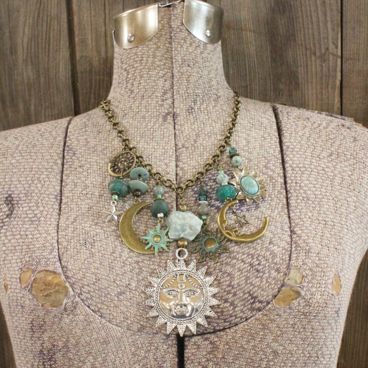 The Primitive Peddler, Inc. - Day &amp; Night Bronze Charmed Necklace