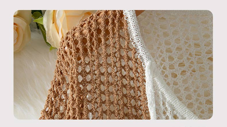 Hope &amp; Sunshine - Colorblock V-Neck Knit Pullover for Women