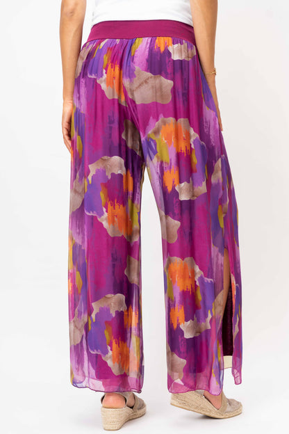 Look Mode Usa - Women printed Silk Pant
