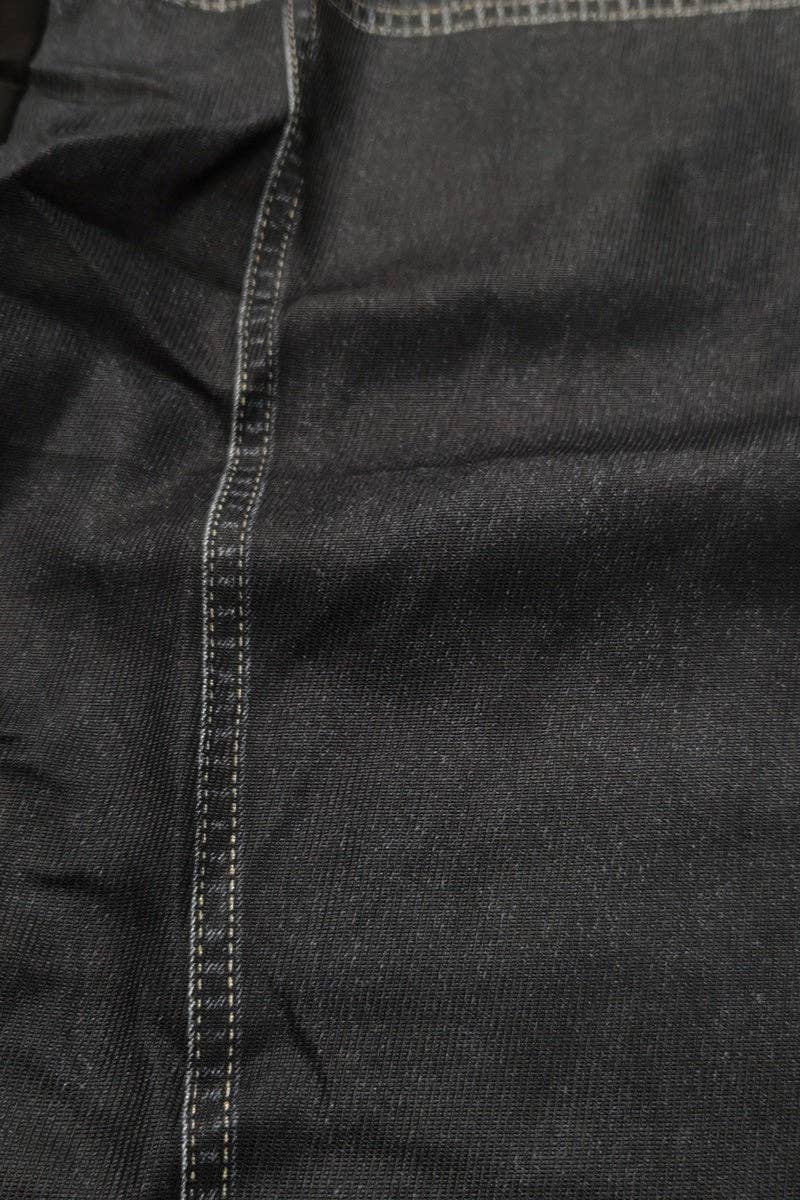 Mccolin - Sheer Sleeve Button-Front Shirt