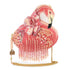 Mary Frances Accessories - A Leg to Stand On Pink Flamingo Beaded Crossbody Handbag