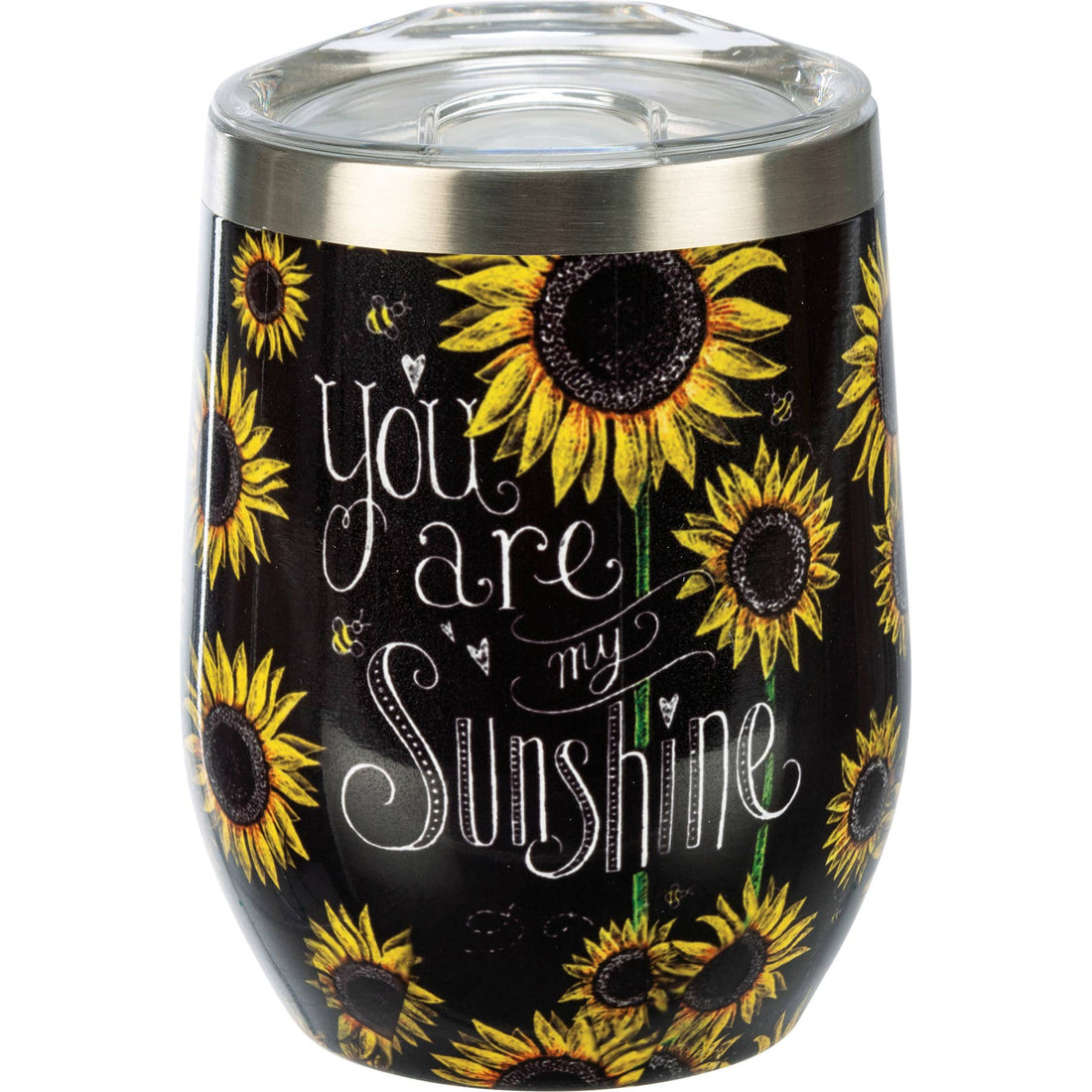 Primitives by Kathy - You Are My Sunshine Wine Tumbler