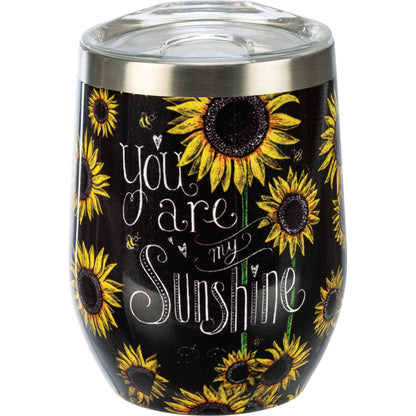 Primitives by Kathy - You Are My Sunshine Wine Tumbler