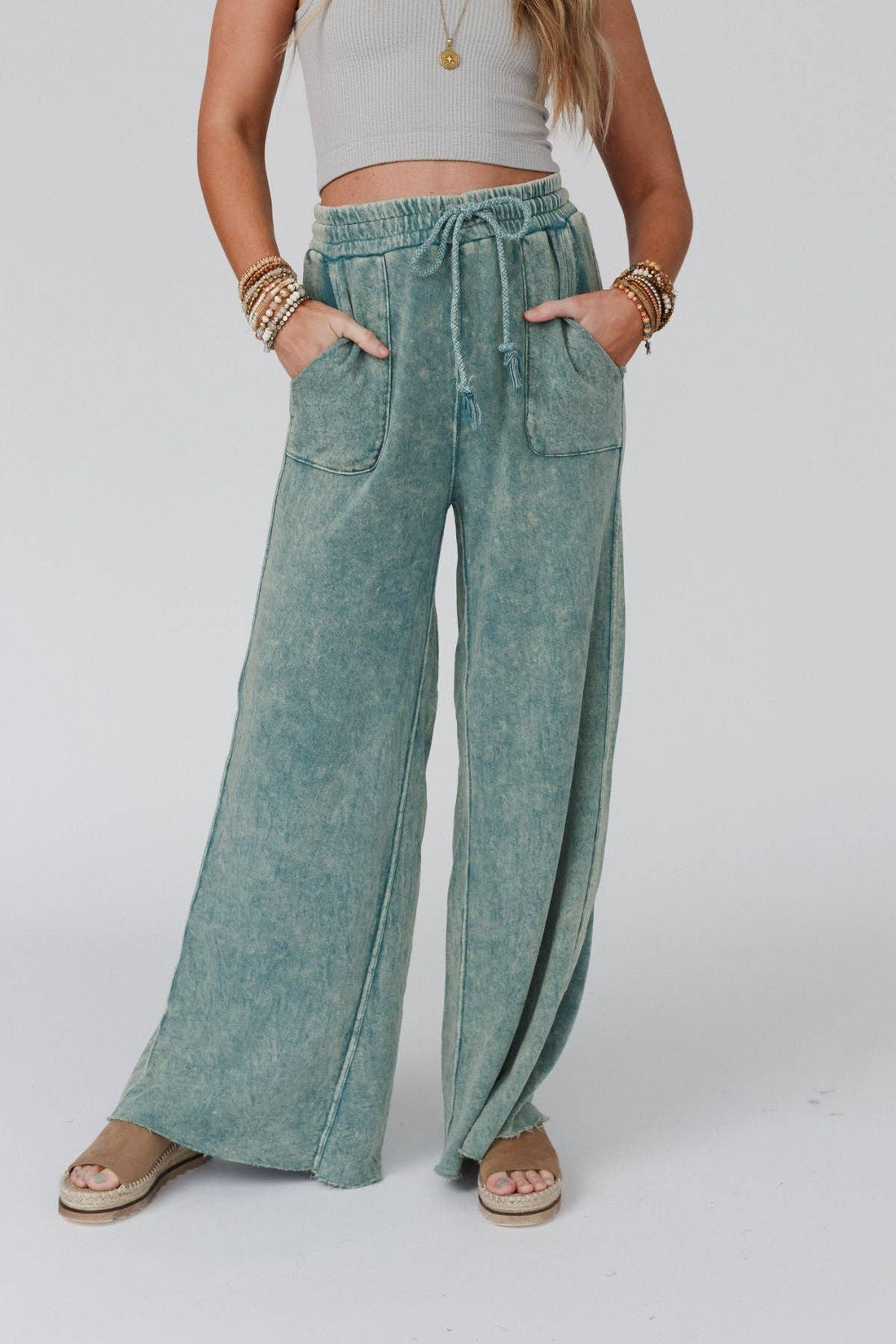 Three Bird Nest - Relaxing Robin Wide Leg Pant - New Teal