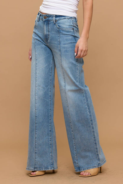 Westfield Eagle - TUMMY CONTROL | HIGH RISE WIDE LEG JEANS-LOVER BRAND FASHION