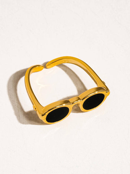 Flânerie by MAIQ - Dean  18K Gold Sunglasses Adjustable Ring