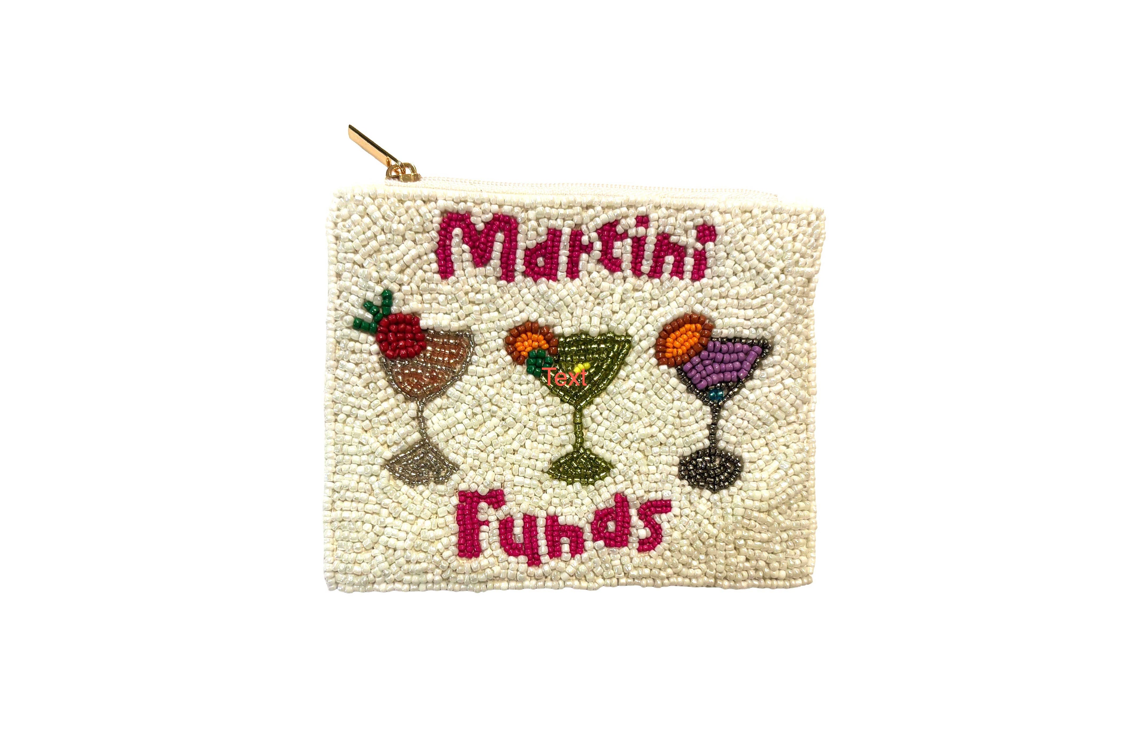 Nima Accessories Inc - Ladies Martini Funds Fully Beaded Coin Purse