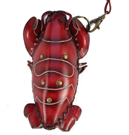 Sunflower Handmade leather inc - E616 Lobster Wristlet Handmade leather coin purse wallet