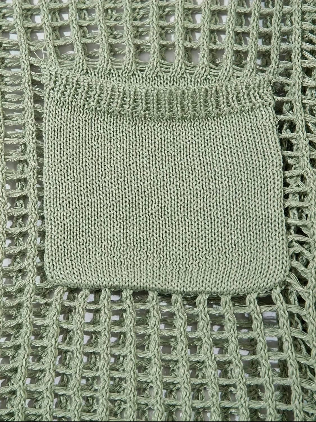 Serenity Collective - Hollow Out Knit Drop Sleeve Sweater