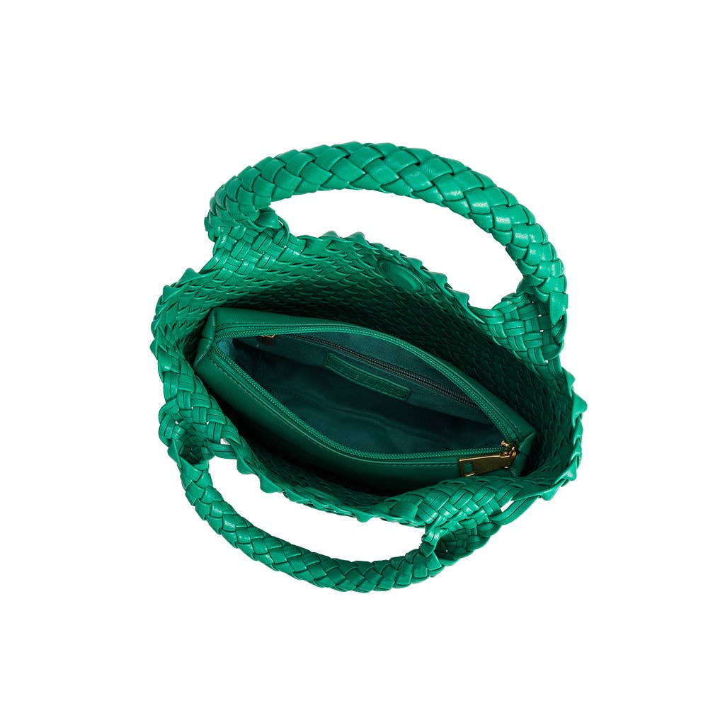 Melie Bianco - Eloise Green Small Recycled Vegan Tote Bag