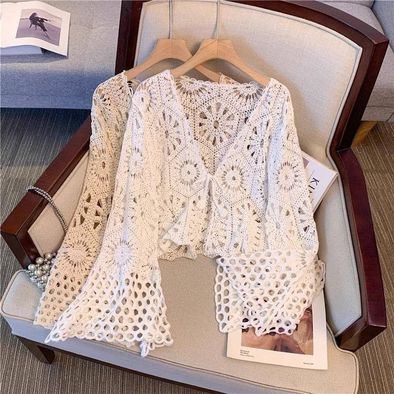 Hope &amp; Sunshine - Bohemian Crochet Knit Cover-Up