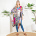 Natural Bohemian: Embroidered Color block Shrug