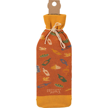 Primitives by Kathy - Thankful For Wine Lots Of Wine Bottle Sock